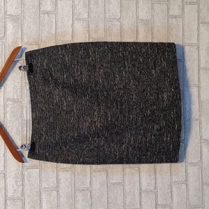 Vince Camuto Black Gray Metallic Skirt